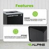 Alpine Industries Square Recycling Bin, 29 Gallons, Black Can, Mixed Opening Lid, for Cans/Bottles ALP4450-KIT-BLK-M-CB